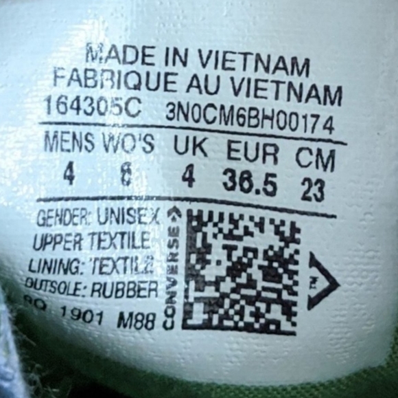 Converse CTAS Slip Indigo Fog Peat Moss Blue Green White Women's 6 - Picture 6 of 6